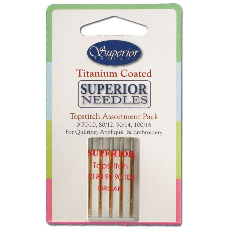 Titanium Machine Sewing Needles | Assorted Pack | Superior Threads