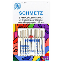 Load image into Gallery viewer, Schmetz Costume Needle Pack 9 Needles : Titanium Machine Sewing Needles
