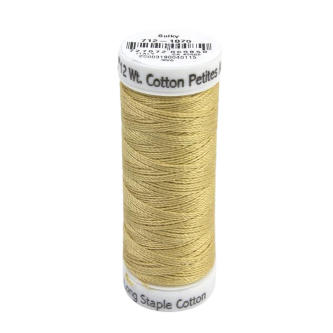 Sulky 12 Wt. Cotton Petites - Gold - 50 yd. Spool