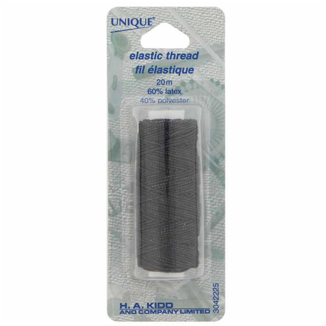 Unique | Elastic Thread 20 m | Black