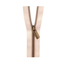 Load image into Gallery viewer, Sallie Tomato | #5 Nylon Coil Handbag Zippers | Beige/Antique
