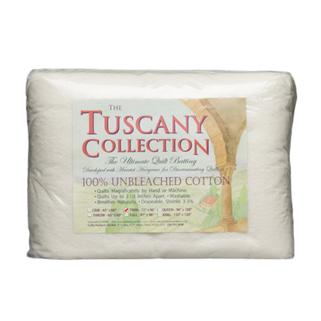 Tuscany | Cotton Batting | Twin 72 x 96