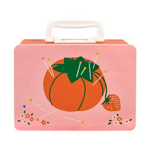 Load image into Gallery viewer, Ruby Star Society Snack Box, Pincushion and Strawberries on Pink
