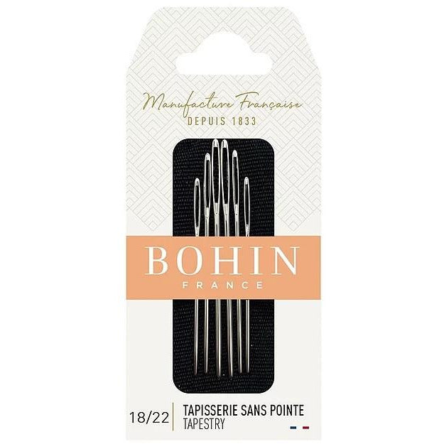 Bohin Tapestry and Cross stitch Needles assorted sizes 18/22 | 6 Sewing Needles