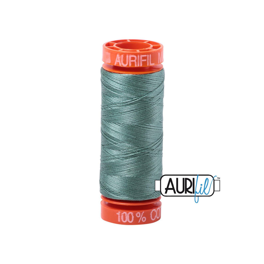 Aurifil 50 wt Cotton Thread | Medium Juniper (2850) | Small Spool 220 Yards