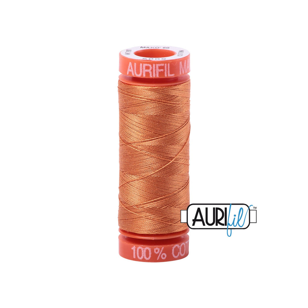 Aurifil 50 wt Cotton Thread | Medium Orange (5009) | Small Spool 220 Yards
