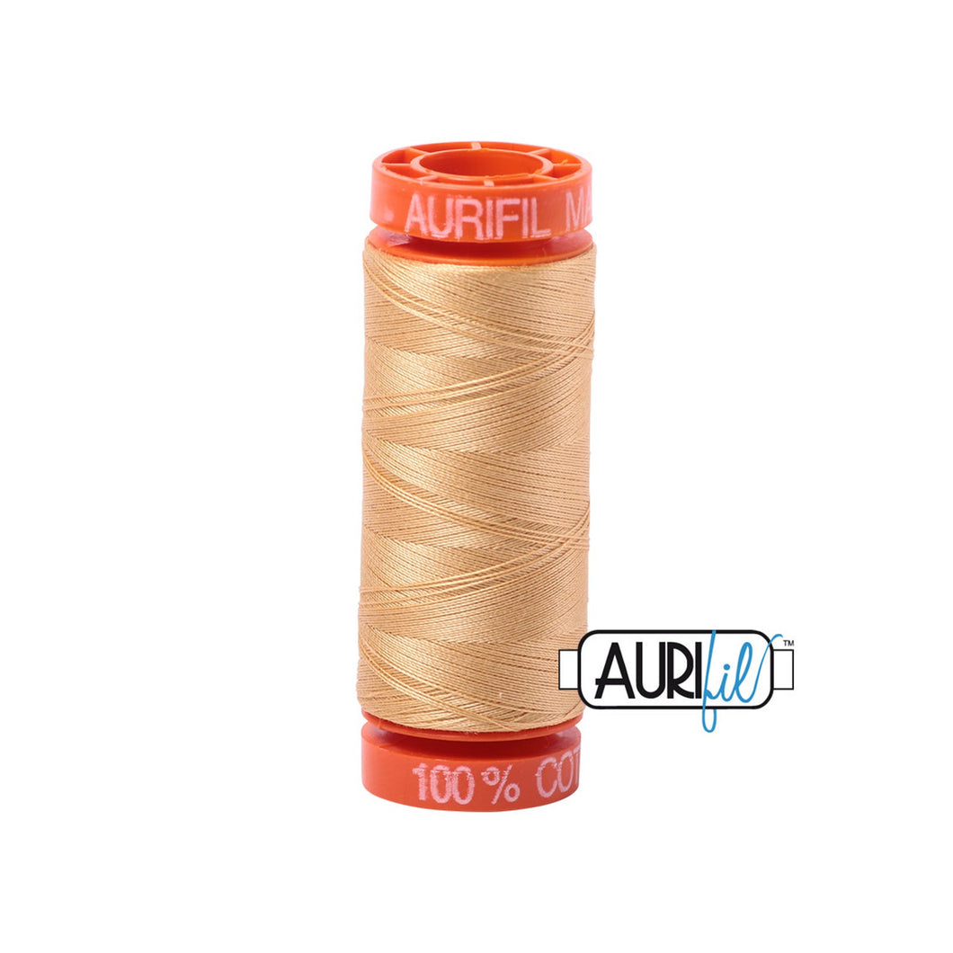 Aurifil 50 wt Cotton Thread | Ocher Yellow (5001) | Small Spool 220 Yards