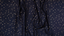 Load image into Gallery viewer, Rifle Paper Co. | Primavera | Stars Black with Gold Metallic | Quilting Cotton
